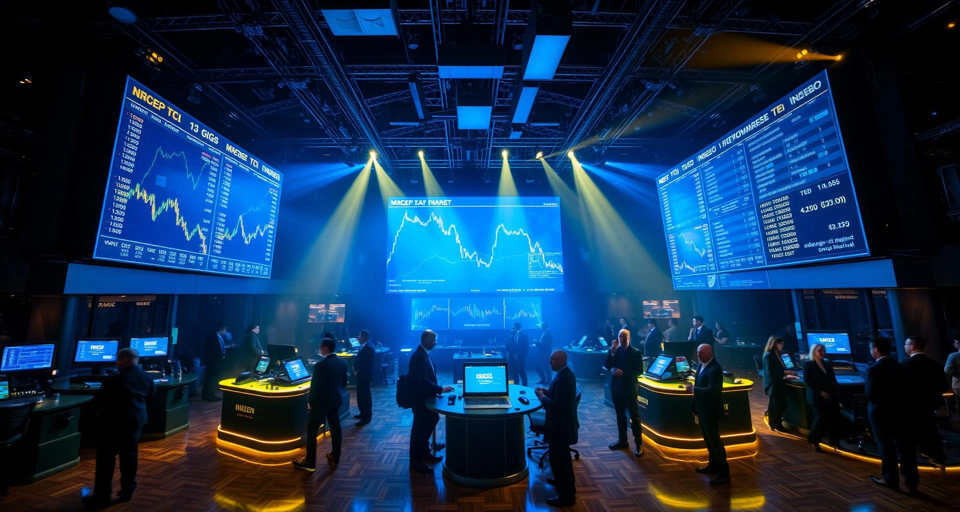 Stock Market Mania interactive trading floor experience